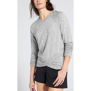 Athleta Cross front hem sweatshirt size XS